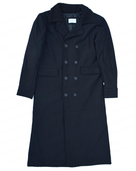 James Keziah Delaney | Taboo Tom Hardy Black Wool Long Coat James Keziah Delaney | Taboo Tom Hardy Black Wool Long Coat